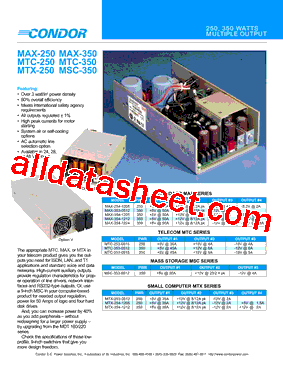 MTC-350 Datasheet PDF - SL Power Electronics