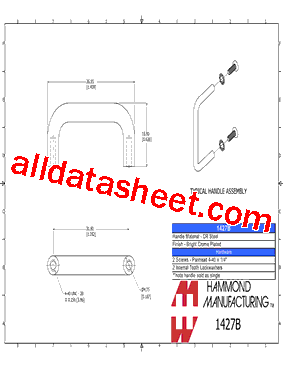 1427B Datasheet PDF - Hammond Manufacturing Ltd.