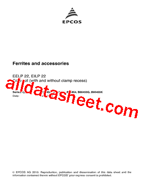 B66455G0000X187 Datasheet PDF - EPCOS