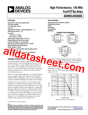 AD8065ART-EBZ Datasheet PDF - Analog Devices