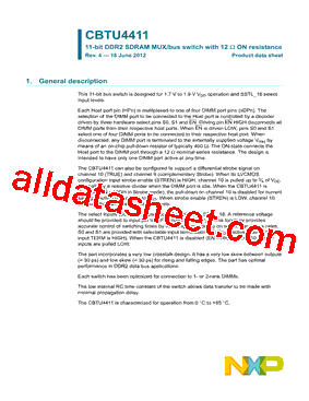 CBTU4411EE Datasheet PDF - NXP Semiconductors