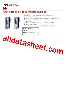 EMF Datasheet PDF - Hammond Manufacturing Ltd.