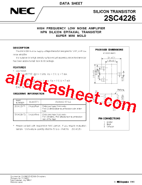 2SC4226 Datasheet PDF - NEC