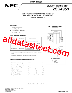 2SC4959 Datasheet PDF - NEC