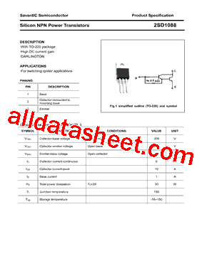 D1088 Datasheet PDF - Savantic, Inc.