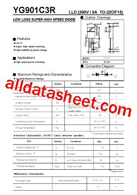 YG901C3R Datasheet PDF - Fuji Electric