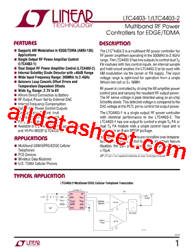 LTC4403-1 Datasheet PDF - Linear Technology