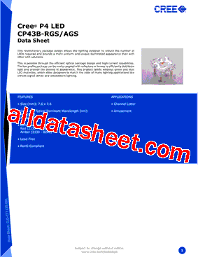 CP43B Datasheet PDF - Marktech Corporate