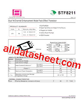 STF8211 Datasheet PDF - SamHop Microelectronics Corp.