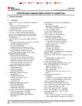 UCD3138ARMHR Datasheet PDF - Texas Instruments