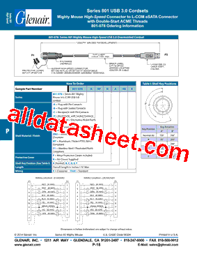 801-078 Datasheet PDF - Glenair, Inc.