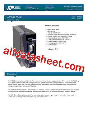 SV2A3-P-NE Datasheet PDF - List of Unclassifed Manufacturers
