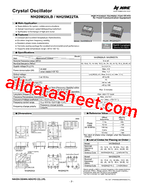 NH25M22TA Datasheet PDF - NIHON DEMPA KOGYO