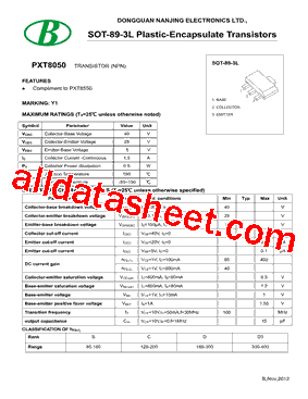 PXT8050 Datasheet PDF - Nanjing International Group Co