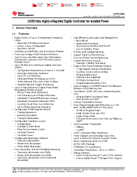 UCD3138ARMHR Datasheet PDF - Texas Instruments