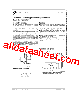 LP365 Datasheet PDF - National Semiconductor (TI)