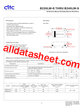 B220LW-S Datasheet PDF - Chip Integration Technology Corporation